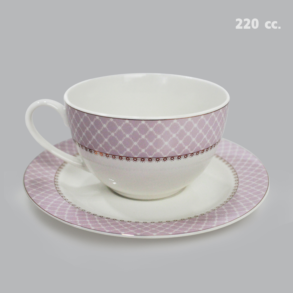 ชุดจานดินเนอร์ รุ่น SS200 Romantic Pink ชุดจานดินเนอร์ รุ่น SS200 Romantic Pink