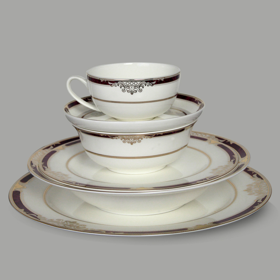 Duchess ชุดจานดินเนอร์ เซ็ท 6 ชิ้น รุ่น DB4362A - Fine China Classic Red Duchess ชุดจานดินเนอร์ เซ็ท 6 ชิ้น รุ่น DB4362A - Fine China Classic Red