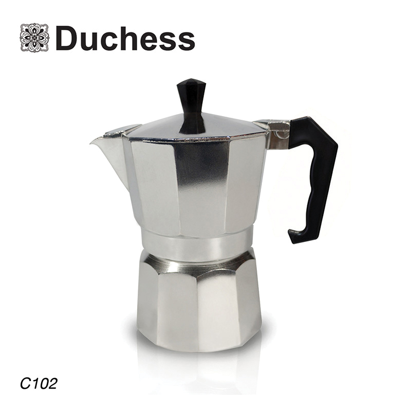 Duchess C102 - หม้อต้มกาแฟอลูมิเนียม Espresso ขนาด 450 ml. Duchess C102 - หม้อต้มกาแฟอลูมิเนียม Espresso ขนาด 450 ml.