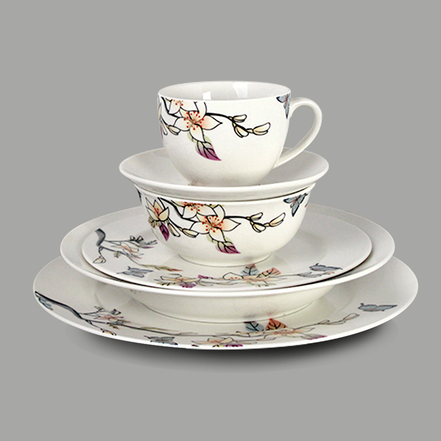 Duchess ชุดจานดินเนอร์ เซ็ท 24 ชิ้น รุ่น DC10044 - Fine China Floral Duchess ชุดจานดินเนอร์ เซ็ท 24 ชิ้น รุ่น DC10044 - Fine China Floral